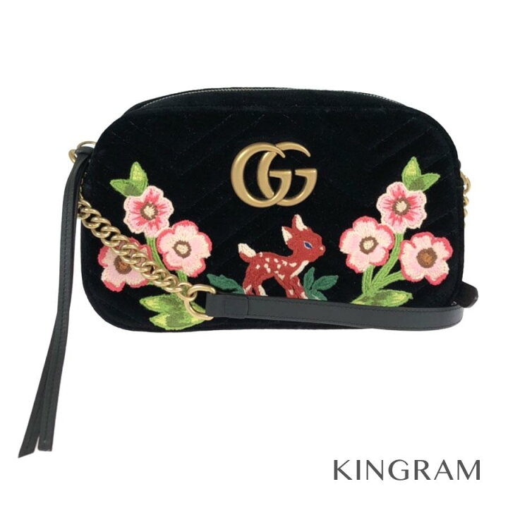 楽天市場】グッチ GUCCI GGマーモント ベルベット バンビ 未使用品  