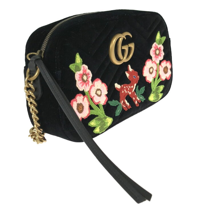 楽天市場】グッチ GUCCI GGマーモント ベルベット バンビ 未使用品 