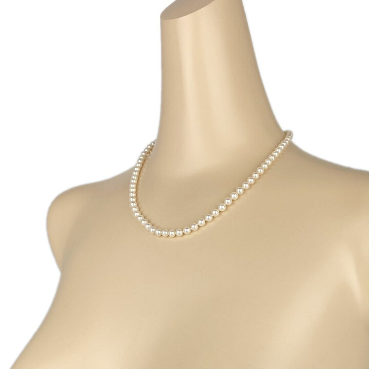 楽天市場 ティファニー Tiffany Co シグネチャー ネックレス K18yg 750 パール アコヤ真珠 5mm 5 5mm 87玉 Skd 中古 キングラム楽天市場店