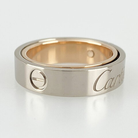 楽天市場 カルティエ Cartier シークレットラブリング リング K18wg Pg 750 ネックレスコード付き 15号 55 Skd 中古 キングラム楽天市場店