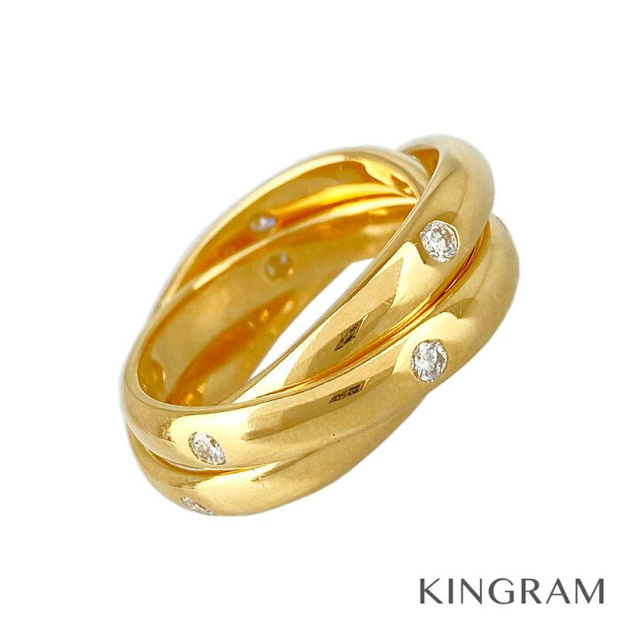 楽天市場】カルティエ CARTIER トリニティ リング K18YG(750 