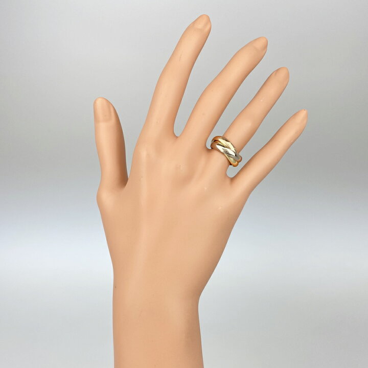 楽天市場】カルティエ CARTIER トリニティ リング k18YG WG PG(750 