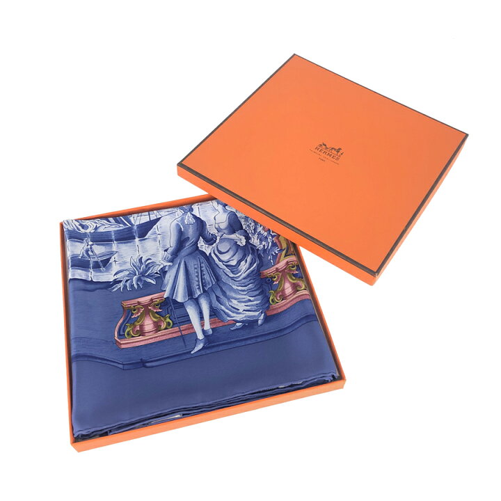 楽天市場】エルメス HERMES カレ 90 アズレージョ AZVLEJOS ブルー  