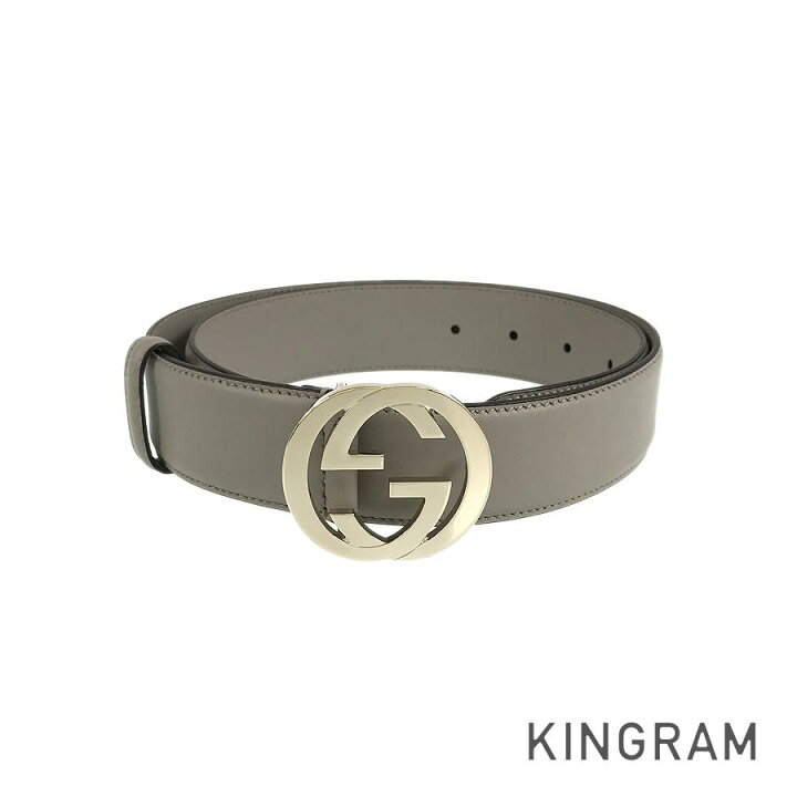 楽天市場】グッチ GUCCI インターロッキングG 546386 グレー レザー 