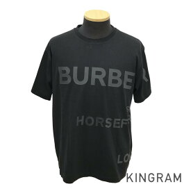 バーバリー BURBERRY Tシャツ ホースフェリーロゴプリント 8032299 ブラック コットン メンズ Tシャツ rna【中古】