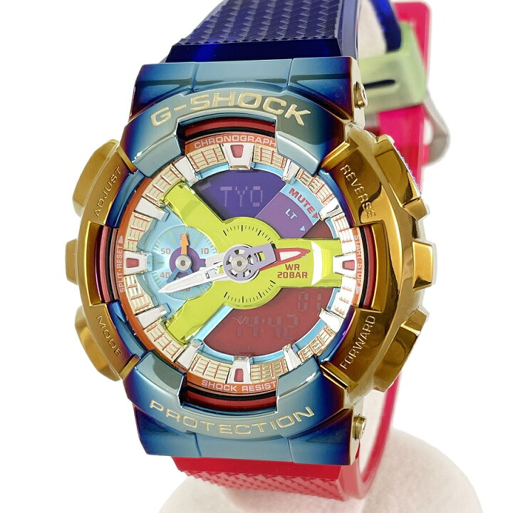 楽天市場】カシオ CASIO G-SHOCK GM-110RB-2AJF レインボー クォーツ  