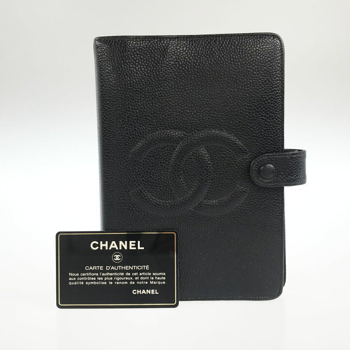 楽天市場】シャネル CHANEL アジェンダ MM キャビアスキン 6穴式  