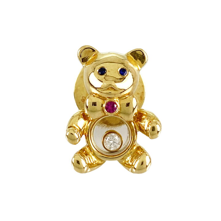 楽天市場】ショパール Chopard ピンブローチ K18YG サファイア ルビー 