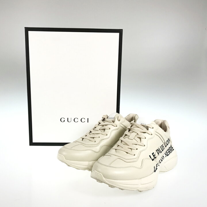楽天市場】グッチ GUCCI Rhyton ライトン 598631 ベージュ レザー 
