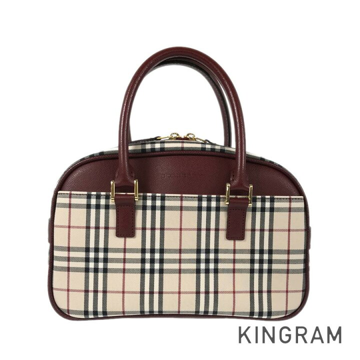 楽天市場】バーバリー BURBERRY ノバチェック ミニボストン ベージュ 