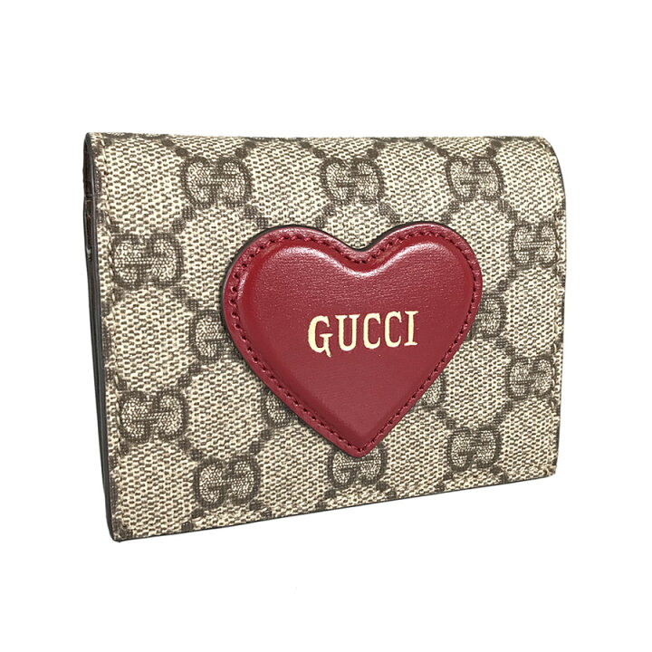 楽天市場】グッチ GUCCI ハート コンパクトウォレット GGスプリーム  