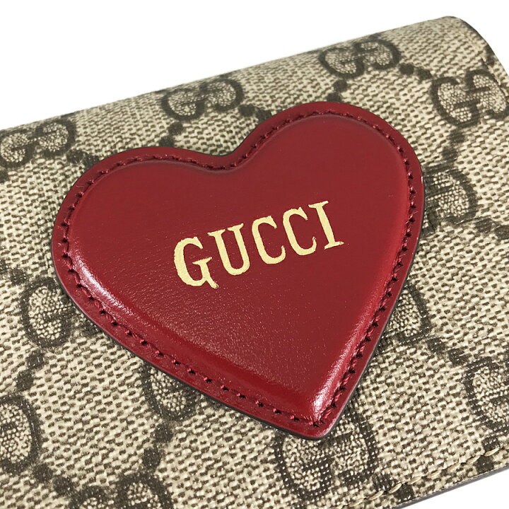 楽天市場】グッチ GUCCI ハート コンパクトウォレット GGスプリーム  