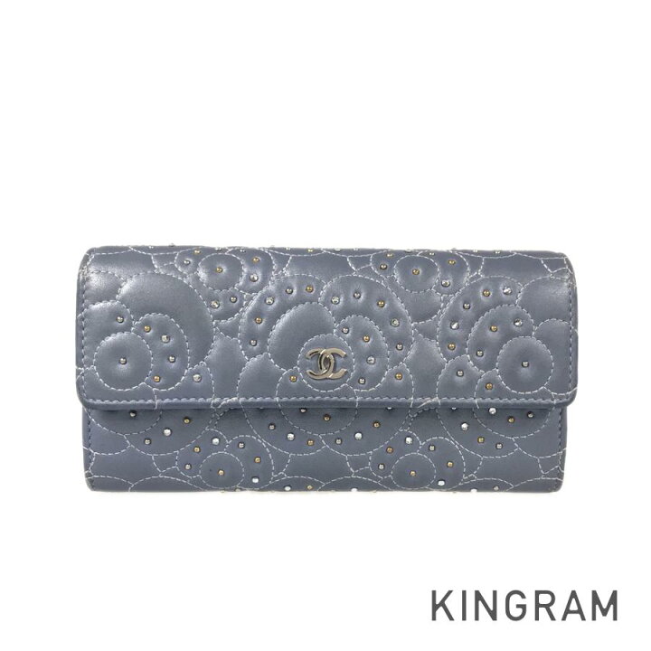 楽天市場】シャネル CHANEL カメリア 長財布 ラインストーン ココ 