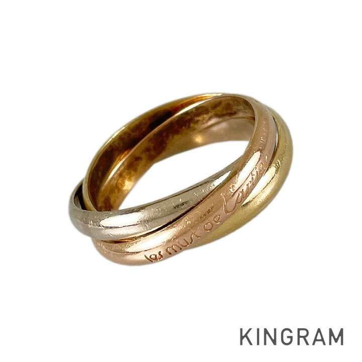 楽天市場】カルティエ CARTIER トリニティ リング K18YG K18WG K18PG 