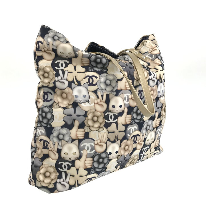 楽天市場】シャネル CHANEL シュペット 猫柄 キャット マルチカラー  