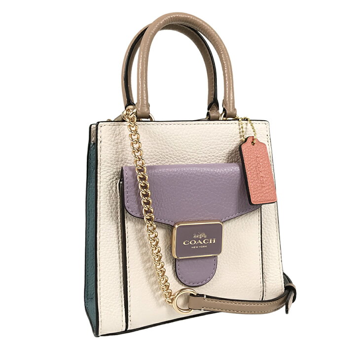 楽天市場】コーチ COACH カラーブロック ミニ ペッパー クロスボディ 
