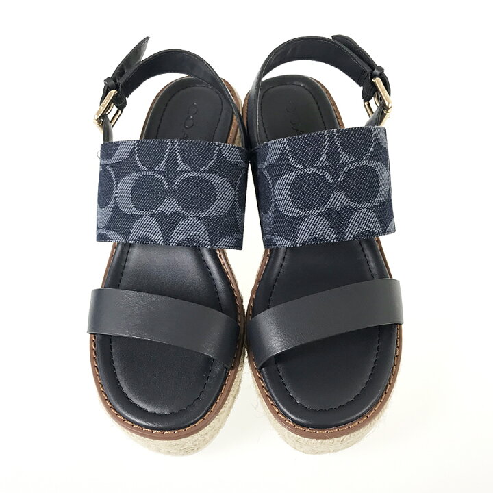 楽天市場】コーチ COACH KAMI DENIM WEDGE C3835 レディース サンダル 