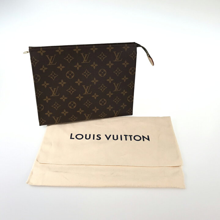 ルイ 張り付か ヴィトン LV モノグラム 26 トイレタリー ポーチ 