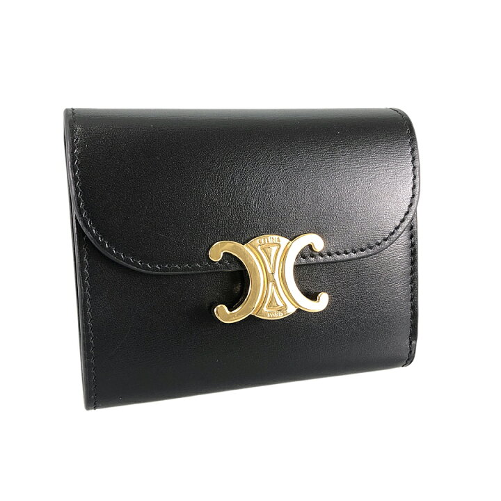 楽天市場】セリーヌ CELINE トリオンフ レザー 三つ折り財布 ssh【中古 