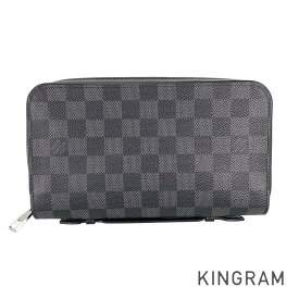 ルイ・ヴィトン LOUIS VUITTON ダミエ グラフィット ジッピー XL N41503 PVC 長財布 ラウンドファスナー rki【中古】