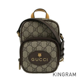 グッチ GUCCI GGスプリーム ネオヴィンテージ 658556 PVC ショルダーバッグ sh【中古】