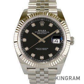 ロレックス ROLEX デイトジャスト 41 126334G SS WG ダイヤモンド 自動巻 メンズ 腕時計 ss【中古】