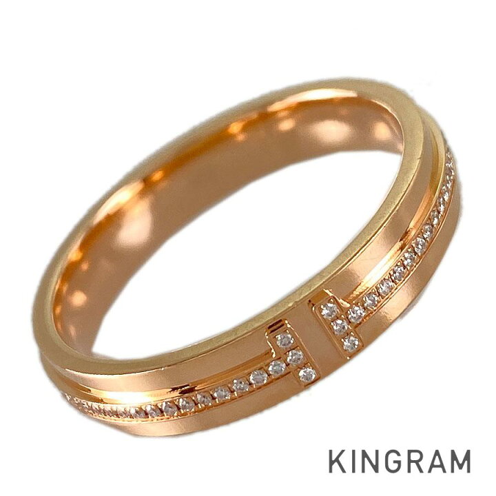 楽天市場】ティファニー TIFFANY&Co. T TWO ナロー K18PG ダイヤモンド  