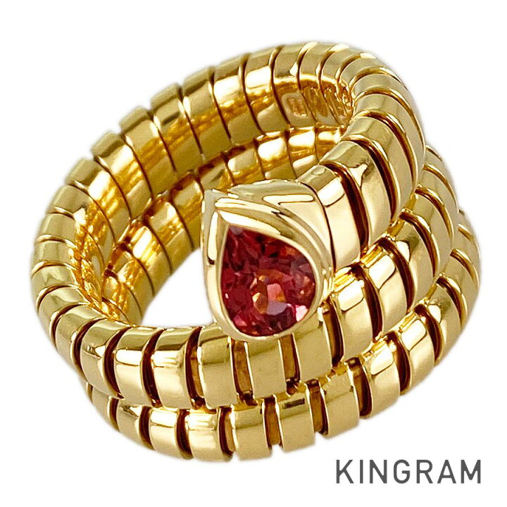 楽天市場】ブルガリ BVLGARI トゥボガス K18YG ピンクトルマリン 12号  