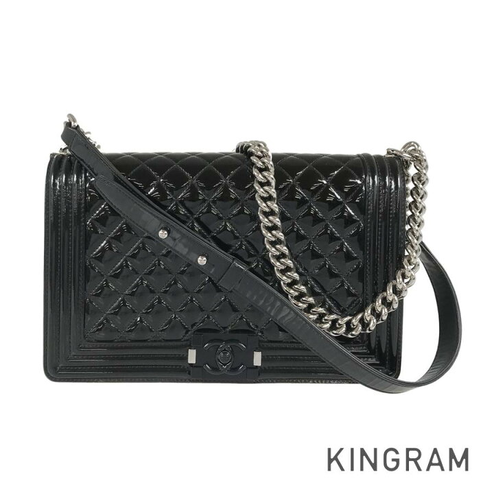 楽天市場】シャネル CHANEL ボーイシャネル パテントレザー ショルダー 