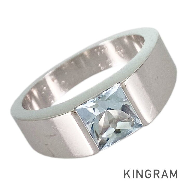 楽天市場】カルティエ CARTIER タンク K18WG アクアマリン 12号(52 