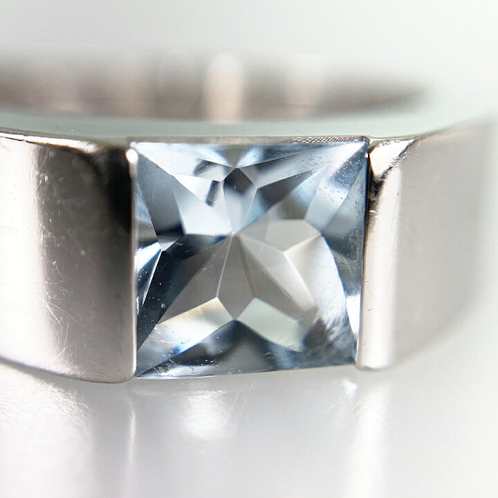 楽天市場】カルティエ CARTIER タンク K18WG アクアマリン 12号(52 