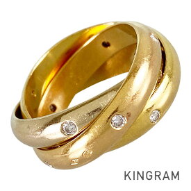 カルティエ Cartier トリニティ K18YG ダイヤモンド 10号(50) リング sss【中古】