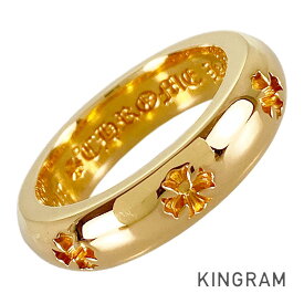 クロムハーツ CHROME HEARTS ネガティブCHクロスバンドリング 22K 14.5号(54-55) リング fke【中古】