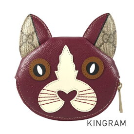 グッチ GUCCI GGスプリーム キャット 818766 PVC コインケース fhb【中古】