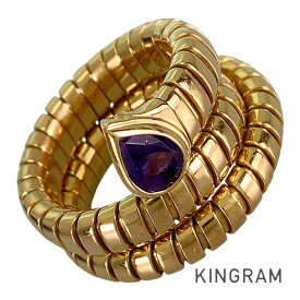 ブルガリ BVLGARI トゥボガス K18YG アメジスト 12号(52) リング sss【中古】
