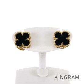 ヴァンクリーフ＆アーペル Van Cleef & Arpels スウィート アルハンブラ VCARA44900 K18YG オニキス ピアス sss【中古】