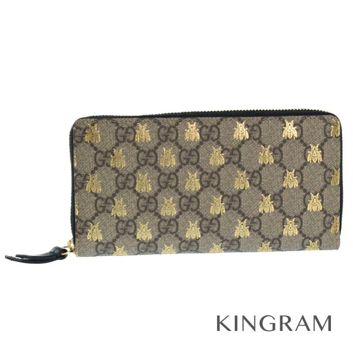 楽天市場】グッチ GUCCI GGスプリーム長財布 BEE 蜂 ジップアラウンド 