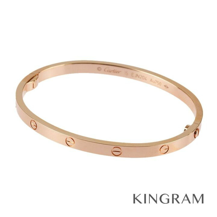 楽天市場】カルティエ Cartier ラブブレス SM ブレスレット K18PG 750 