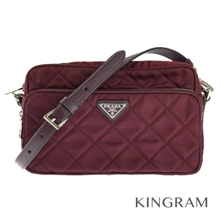 楽天市場】プラダ PRADA テスート キルティング BT1027 ワインレッド 