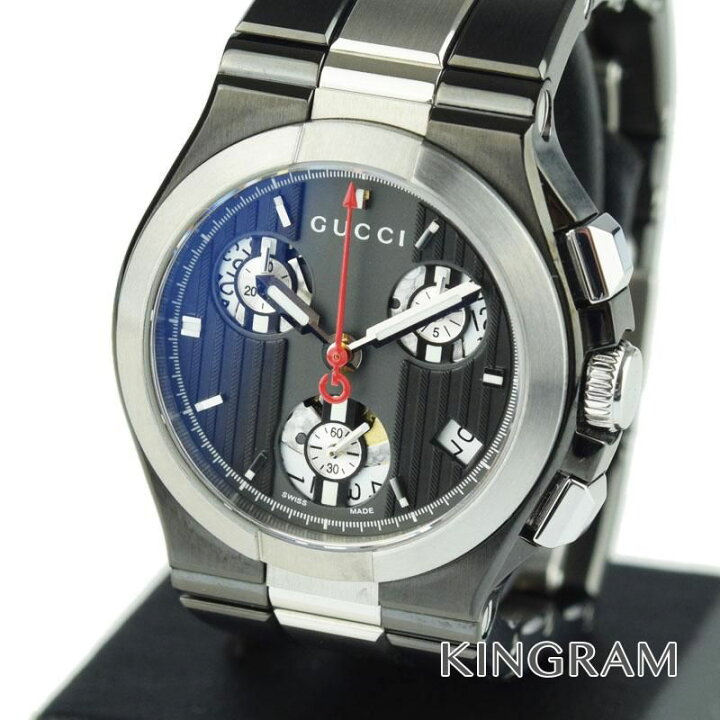 楽天市場】グッチ GUCCI チタニウム クロノグラフ Ref.YA124402 