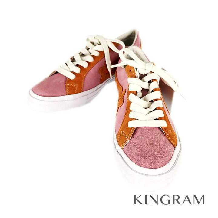 楽天市場 コンバース Converse One Star Golf Le Fleur Golf Wang 未使用品 c キャンディーピンク オレンジ 甲 スウェード 底 ゴム底 メンズ スニーカー Rsn 中古 キングラム楽天市場店