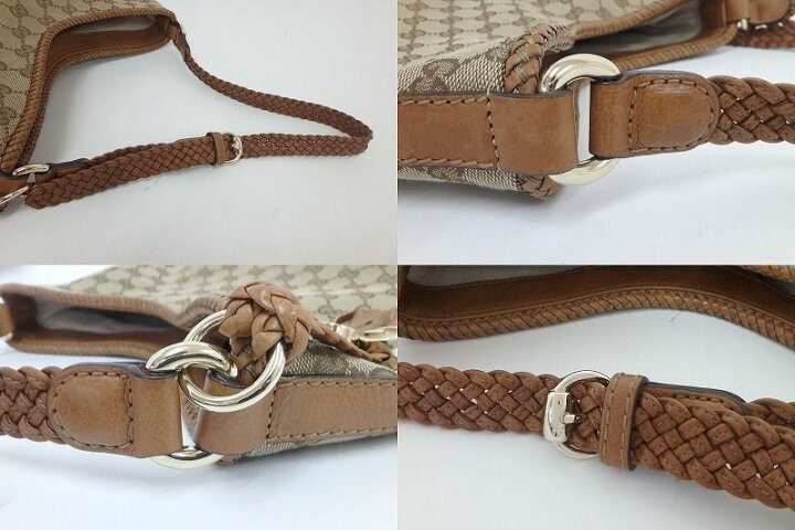 楽天市場】グッチ GUCCI マラケシュ 257029 ベージュ GGキャンバス 