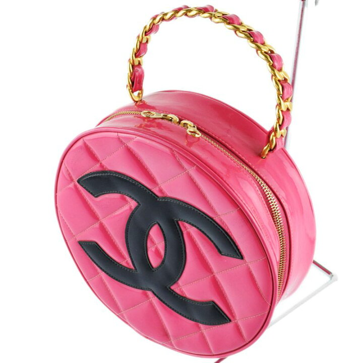 楽天市場】シャネル CHANEL ココマーク 丸型 バニティバッグ ピンク 