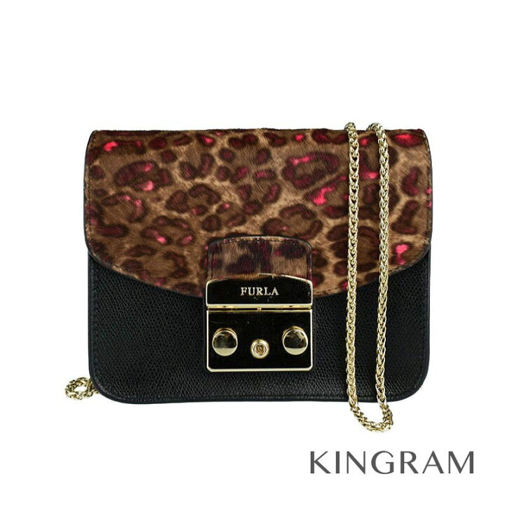 楽天市場】フルラ FURLA メトロポリス チェーンショルダー レオパード 