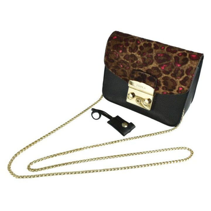 楽天市場】フルラ FURLA メトロポリス チェーンショルダー レオパード 
