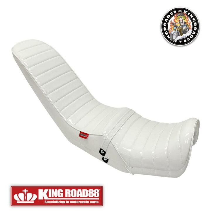 XJR400前期45cm 白エナ3段シート/三段シート 4HM 400R（楽天 