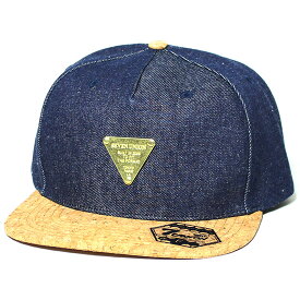 正規取扱店 7ユニオン キャップ 7UNION 3rd Eye Cork Snapback Cap 送料無料 セブンユニオン スナップバックキャップ プレゼント デニム コルクバイザー フリーサイズ 7UB-720