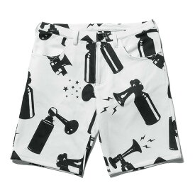 ポイント10倍 送料無料 NINE RULAZ LINE ナインルーラーズ Air Horn Shorts ショートパンツ スウェットショーツ NRSS17-034 ホワイト