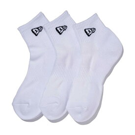 正規取扱店 ニューエラ ソックス アンクル 靴下 3ペア NEW ERA Socks 11531693 ホワイト