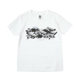 ポイント最大8倍 ナインルーラーズ キッズ Tシャツ 半袖 子供服 NINE RULAZ Kids' Serveillance Camera Tee NRKSS18-005 ホワイト